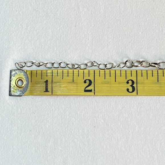 Silver Tone Princess Necklace Clear Tear Drop Rhinestones Varying Sizes - Picture 9 of 10